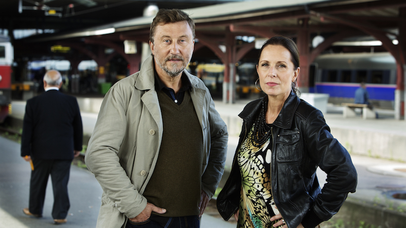 Janne Josefsson och Karin Mattisson. Foto: Sofia Sabel/SVT
