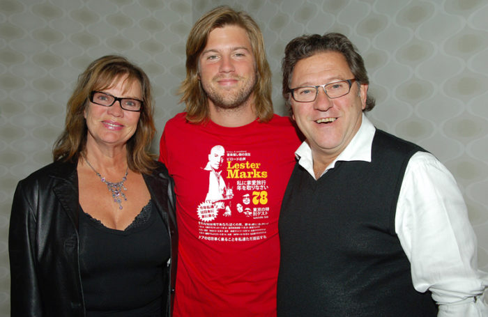 Anki Lidén, Tommy Körberg och sonen Anton Körberg 2005.