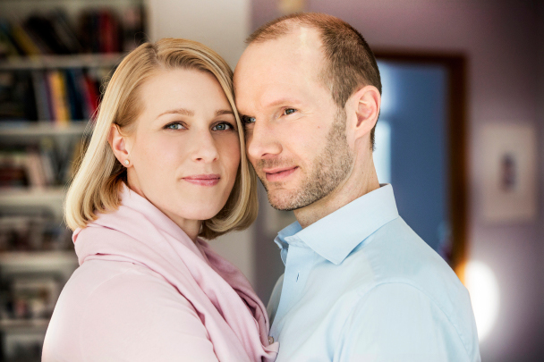 Nisse Ekman och Danijela Rundqvist i SVT-serien
