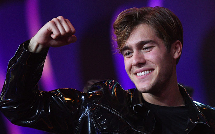Benjamin Ingrosso firar vinsten i Melodifestivalen.