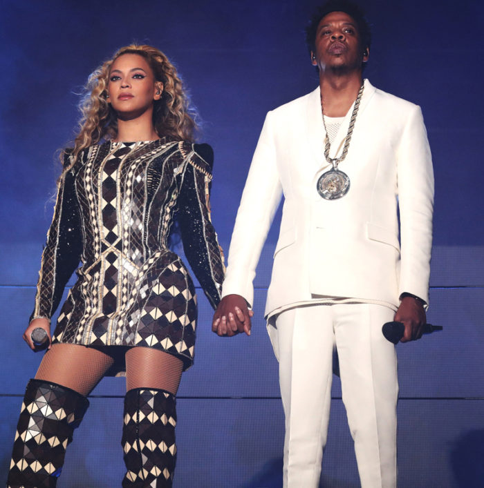 Beyonce Knowles och Jay Z i samband med