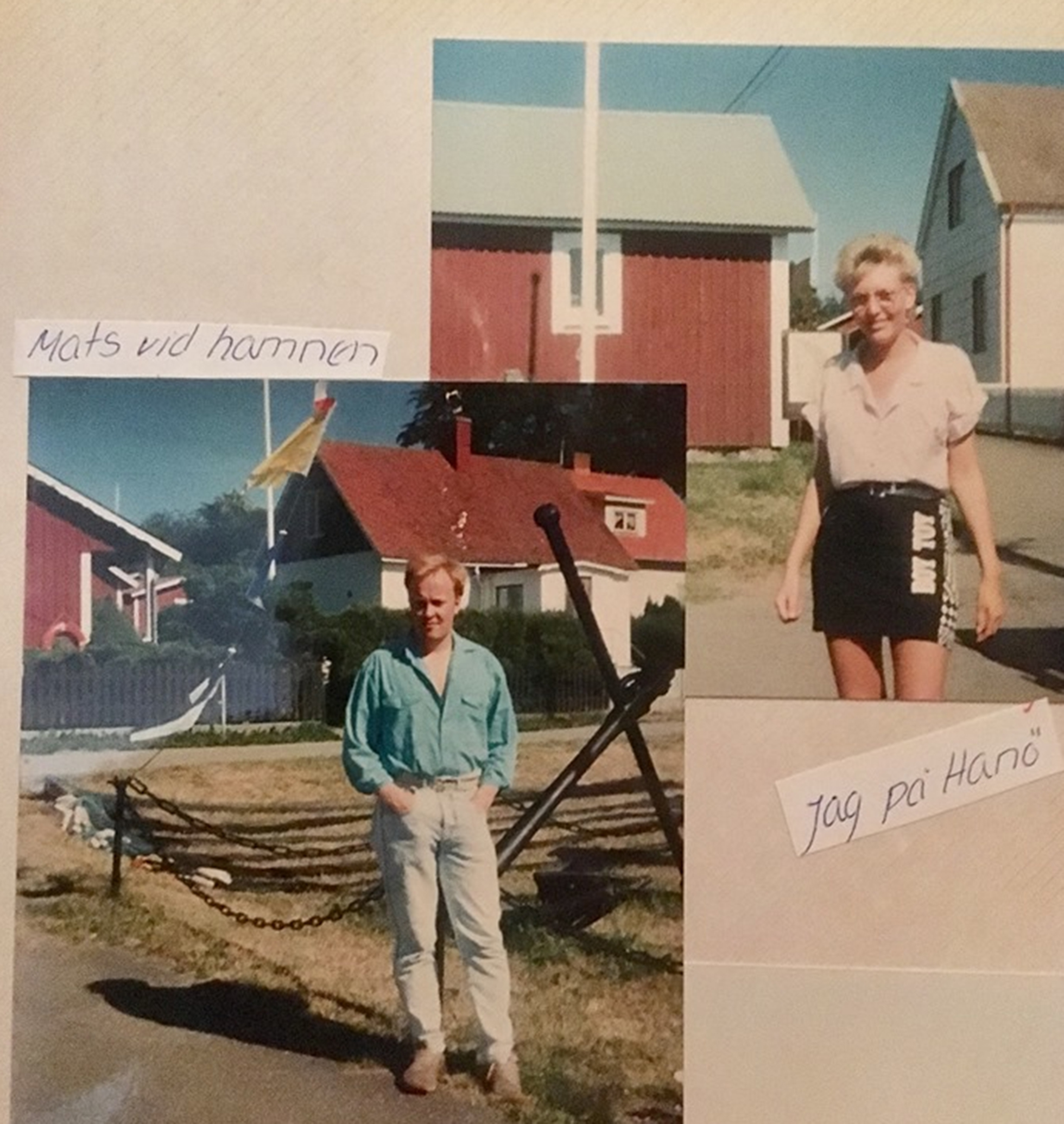 Mats och Pia på läger på Hanö, samma år som de förlovade sig.