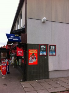 Uddevalla Här i hörnet låg konditoriet.