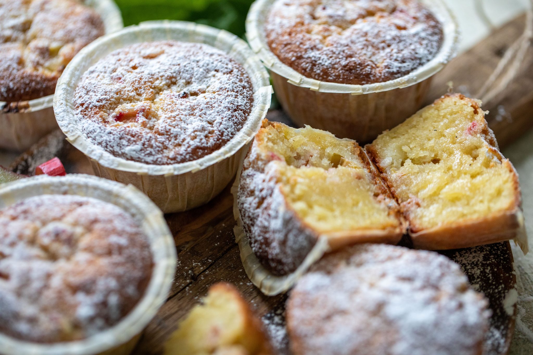 Mazarinmuffins med rabarber Fredriks fika Allas.se